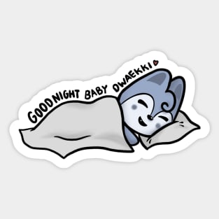 goodnight baby dwaekki Sticker